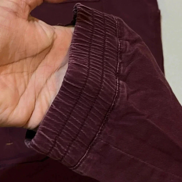 Urban outfitters Without Walls Calvary Twill Trail Jogger Burgundy Pant X-Large - Picture 5 of 9